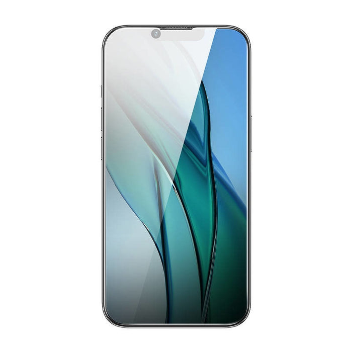 Скрийн протектор от закалено стъкло Baseus Crystal 0.3mm за iPhone 14 Plus/13 Pro Max, с филтър за поверителност, прахоустойчив