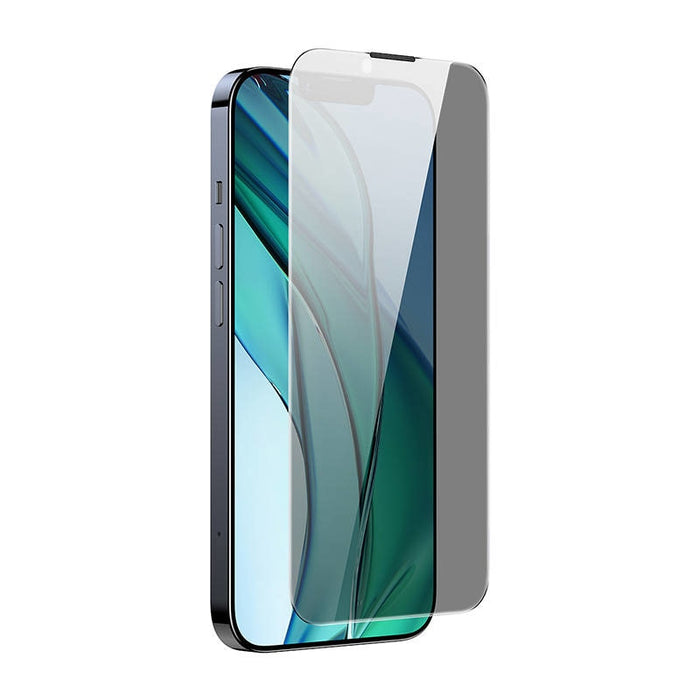 Скрийн протектор от закалено стъкло Baseus Crystal 0.3mm за iPhone 14 Plus/13 Pro Max, с филтър за поверителност, прахоустойчив