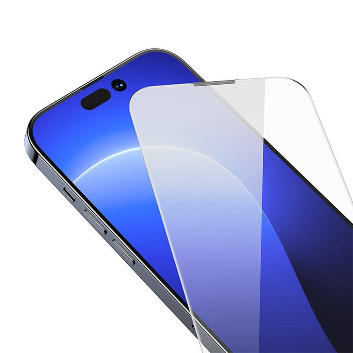Скрийн протектор от закалено стъкло Baseus Crystal 0.3mm за iPhone 14 Pro, прахоустойчив, 2 броя