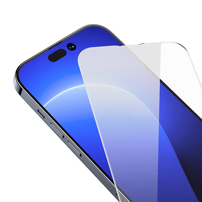 Скрийн протектор от закалено стъкло Baseus Crystal 0.3mm за iPhone 14 Pro, удароустойчив, 2бр.