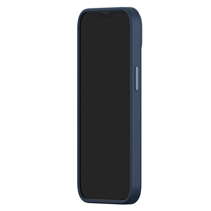 Кейс Baseus Liquid Silica Magnetic за iPhone 14 Pro Max, със скрийн протектор от закалено стъкло, син
