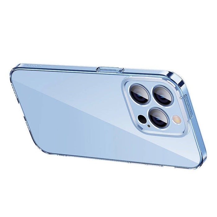 Кейс Baseus Crystal за iPhone 14 Pro Max, със скрийн протектор от закалено стъкло, прозрачен