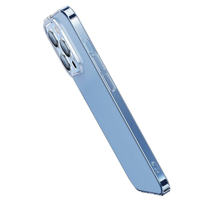 Кейс Baseus Crystal за iPhone 14 Pro Max, със скрийн протектор от закалено стъкло, прозрачен