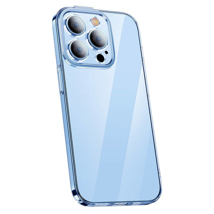 Кейс Baseus Crystal за iPhone 14 Pro Max, със скрийн протектор от закалено стъкло, прозрачен