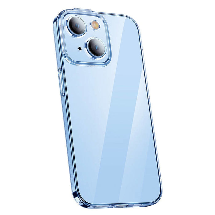 Кейс Baseus Crystal за iPhone 14 Plus, със скрийн протектор от закалено стъкло, прозрачен