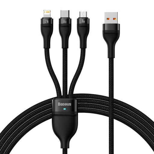 Кабел 3в1 Baseus Flash II Series USB към USB - C