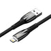 Кабел Baseus Glimmer Series USB към Lightning 2.4A 2m черен