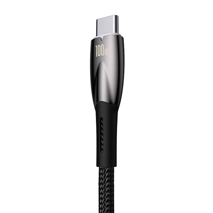 Кабел Baseus Glimmer Series USB към USB - C 100W 2m черен