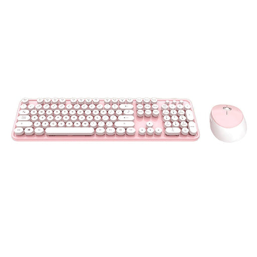 Безжична клавиатура + мишка MOFII Sweet 2.4G розово - бели
