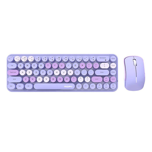 Безжична клавиатура + мишка MOFII Bean 2.4G лилави