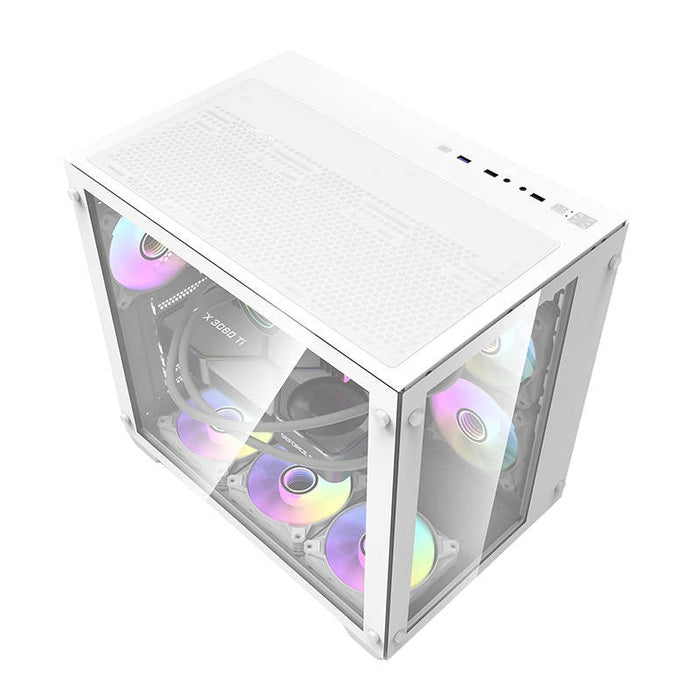 Гейминг компютърна кутия Darkflash C285 бяла