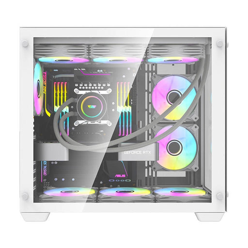 Гейминг компютърна кутия Darkflash C285 бяла