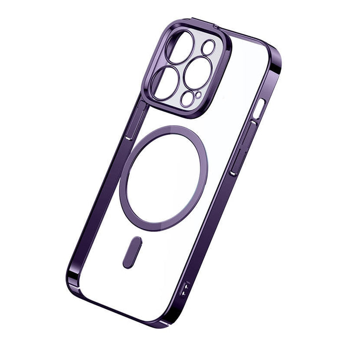 Калъф Baseus Glitter Magnetic за iPhone 14 Pro Max Лилав