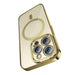 Калъф Baseus Glitter Magnetic за iPhone 14 Pro Златен