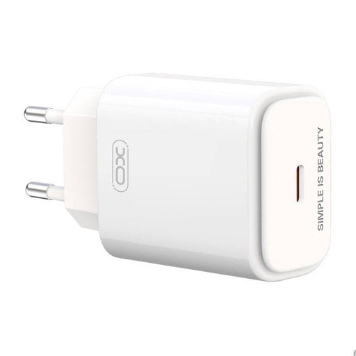 Адаптер XO L90B USB - C PD 20W + QC 3.0 18W бял