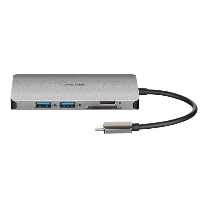 Хъб D - LINK USB - C 8 - port USB 3.0 hub with HDMI and