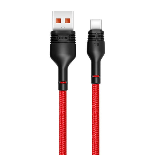 Кабел XO NB55 USB към USB - C 5A 1m червен