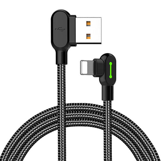 Ъглов кабел Mcdodo CA - 4673 USB към Lightning 1.8m Черен