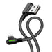 Ъглов кабел Mcdodo CA - 4673 USB към Lightning 1.8m Черен