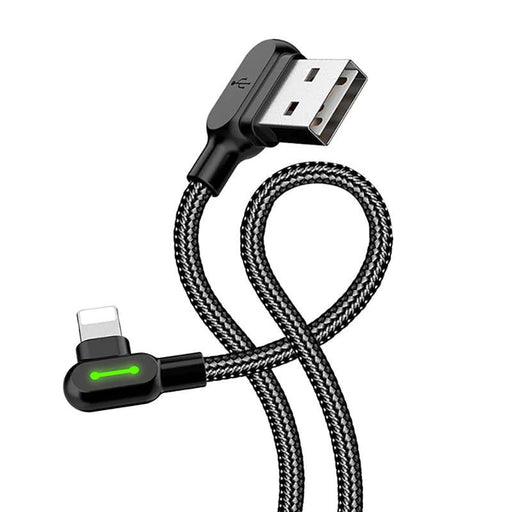 Ъглов кабел Mcdodo CA - 4679 USB към Lightning 3m Черен