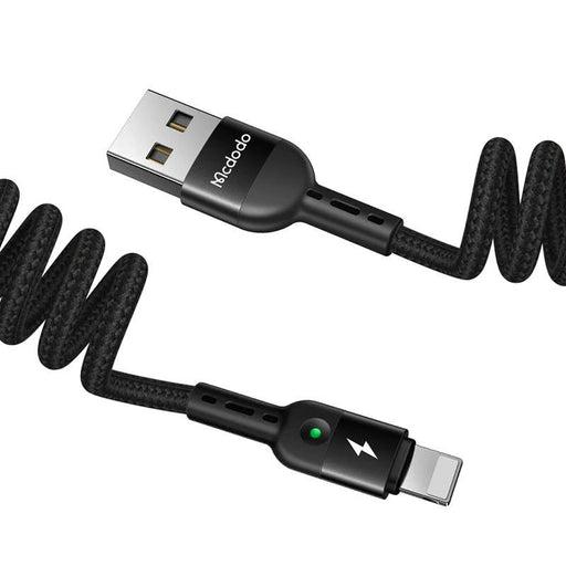 Ъглов кабел Mcdodo CA - 6410 USB към Lightning 1.8m Черен