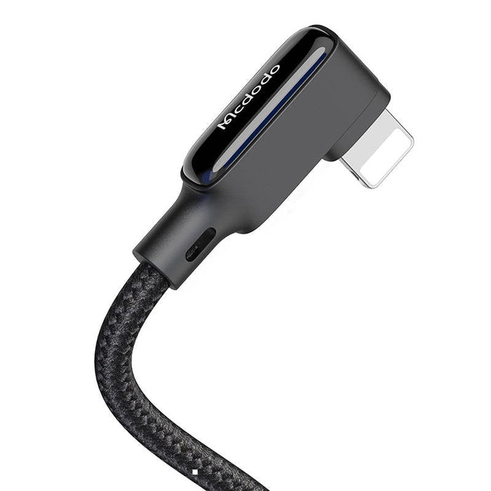 Ъглов кабел Mcdodo CA - 7300 USB към Lightning 1.8m Черен