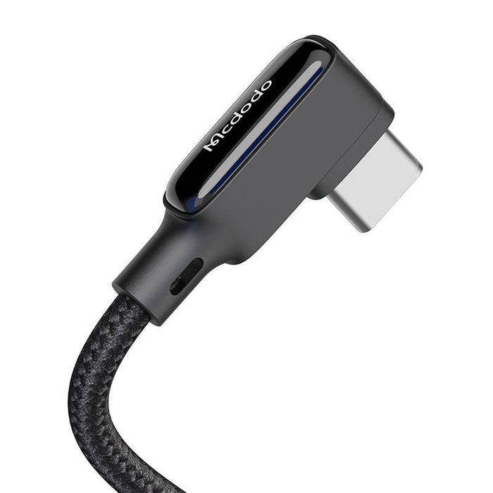 Ъглов кабел Mcdodo CA - 7310 USB към USB - C 1.8m Черен
