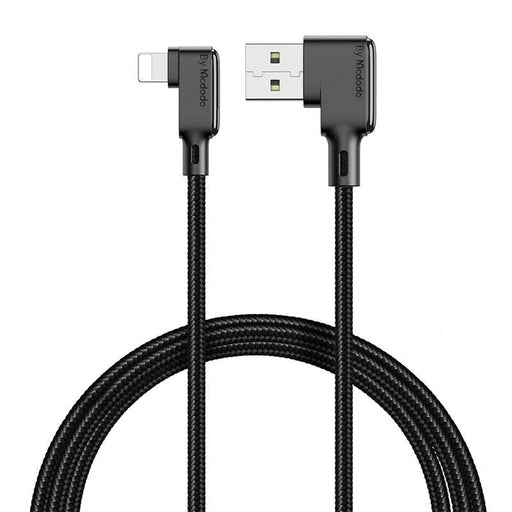 Ъглов кабел Mcdodo CA - 7510 USB към Lightning 1.2m Черен