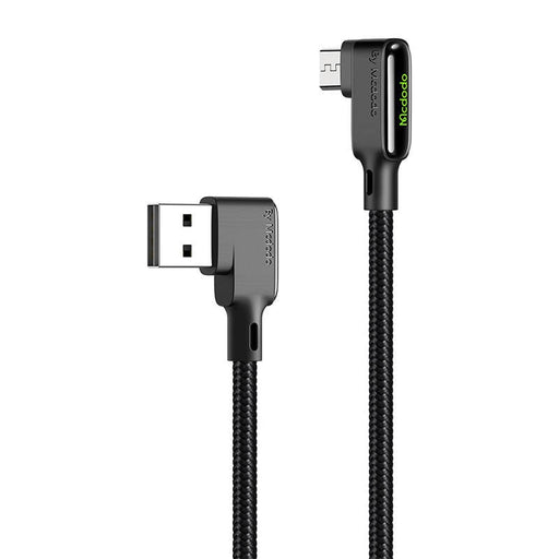 Ъглов кабел Mcdodo CA - 7530 USB към Micro 1.2m Черен