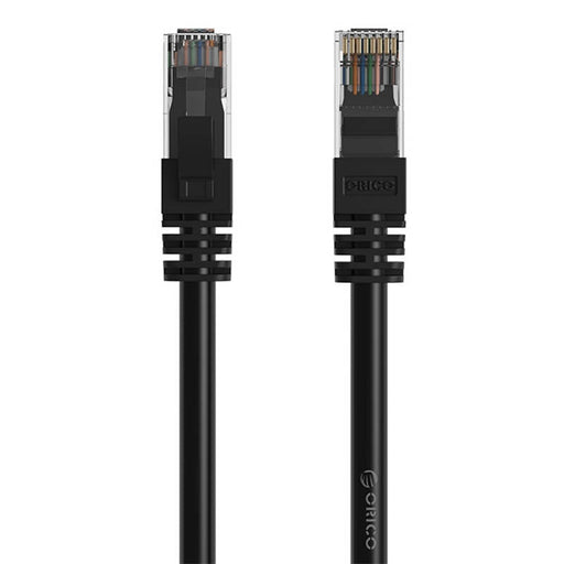 Мрежов кабел Orico Ethernet RJ45 Cat.6 кръгъл 1m черен
