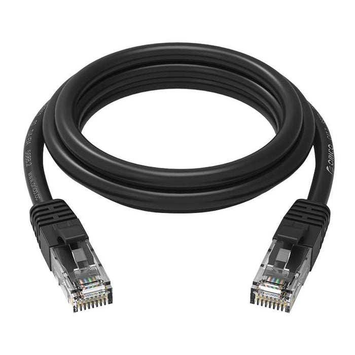 Мрежов кабел Orico Ethernet RJ45 Cat.6 кръгъл 20m черен