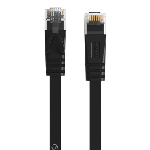 Мрежов кабел Orico Ethernet RJ45 Cat.6 плосък 1m черен