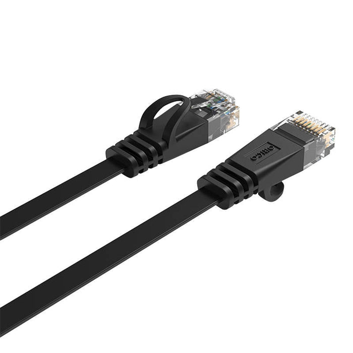 Мрежов кабел Orico Ethernet RJ45 Cat.6 плосък 20m черен