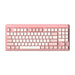 Гейминг клавиатура Delux KM18DB RGB Бяло/розов