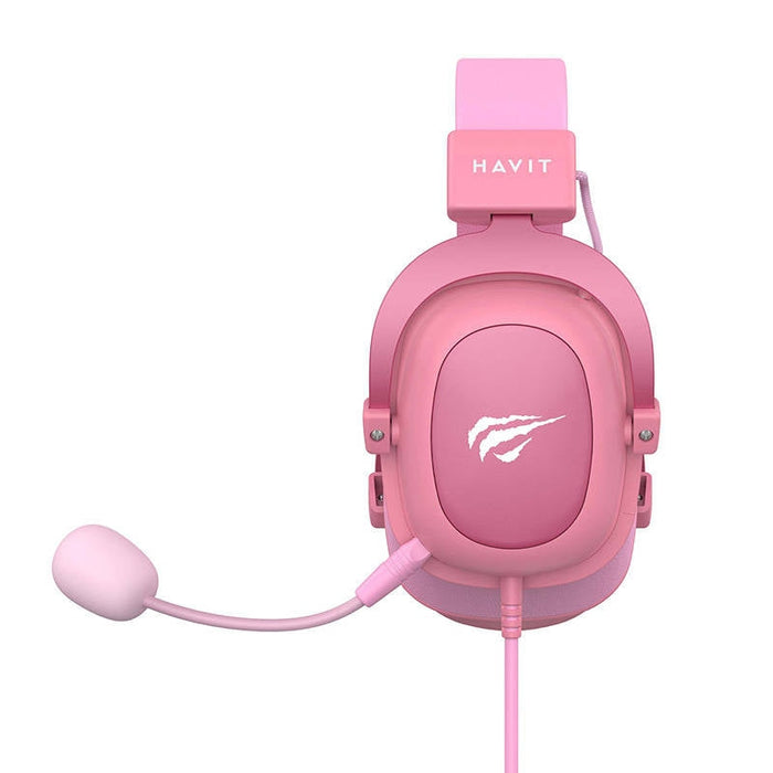 Гейминг слушалки Havit H2002D 1.7m розови