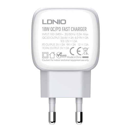 Адаптер LDNIO A2313C USB USB - C 20W с към Lightning кабел