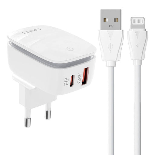 Адаптер LDNIO A2425C USB USB - C с Lightning кабел