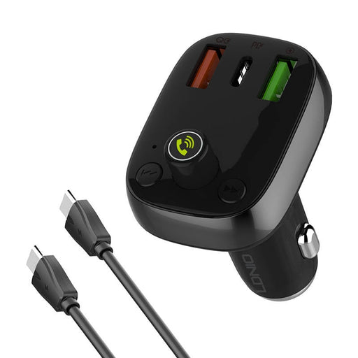 FM трансмитер Bluetooth C704Q 2USB USB - C с към кабел