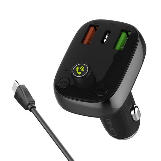 FM трансмитер Bluetooth C704Q 2USB USB - C с кабел