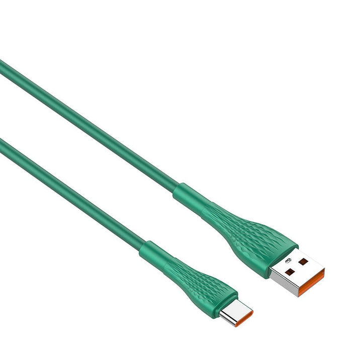 Кабел LDNIO LS672 USB към USB - C 30W 2m зелен