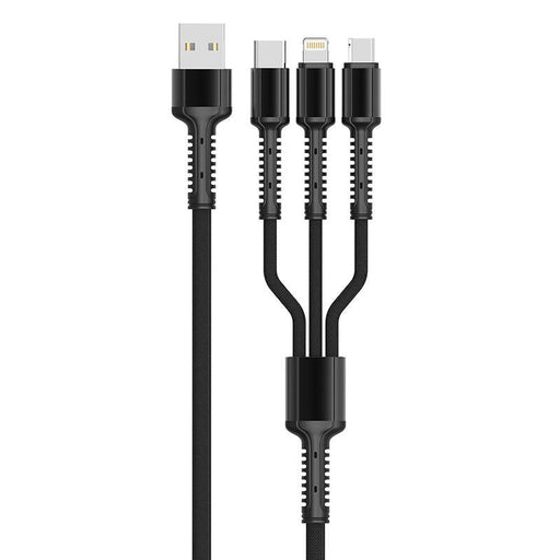 3в1 кабел LDNIO LC93 USB към Lightning / Micro USB