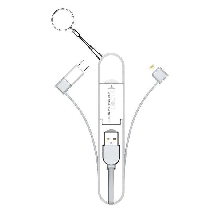 3в1 кабел LDNIO LC130 45cm