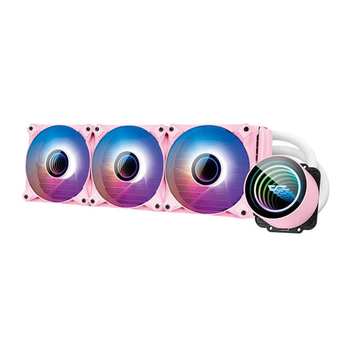 Водно охлаждане Darkflash DX360 V2.6 RGB 3x 120x120 розово