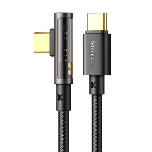 Ъглов кабел Mcdodo CA - 3401 USB към USB - C 100W 1.8m черен