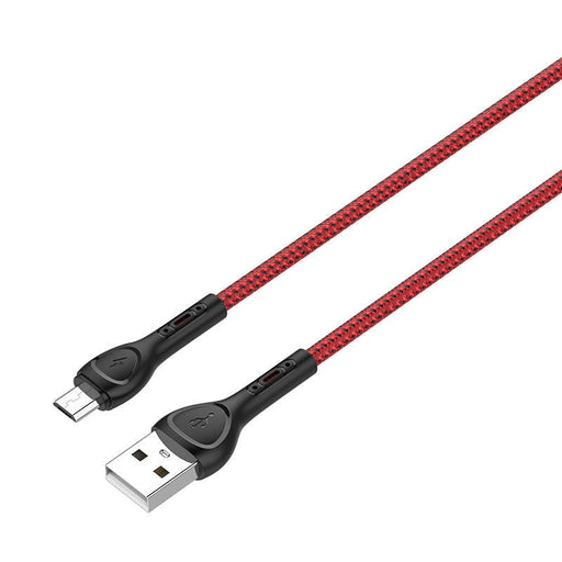 Кабел LDNIO LS482 2m USB към MicroUSB червен