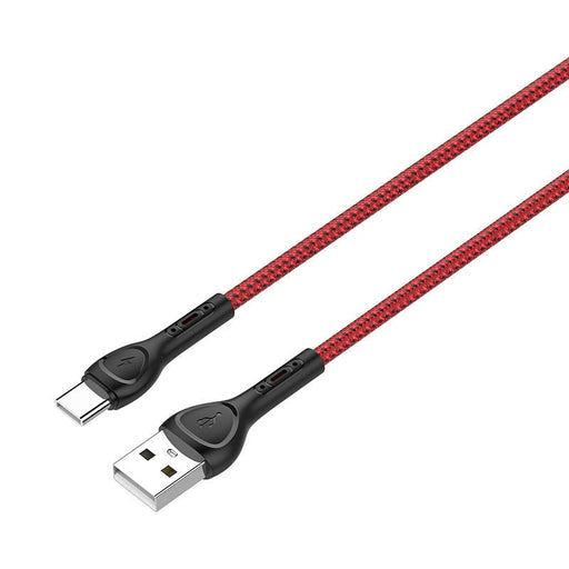 Кабел LDNIO LS482 2m USB към USB - C червен