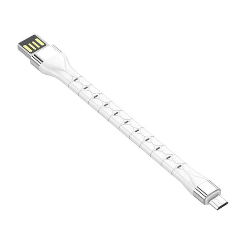 Кабел LDNIO LS50 0.15m USB към MicroUSB бял