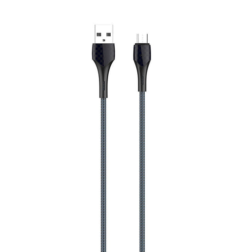 Кабел LDNIO LS521 1m USB към MicroUSB сиво - син