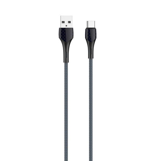 Кабел LDNIO LS522 USB към USB - C 2m сиво - син