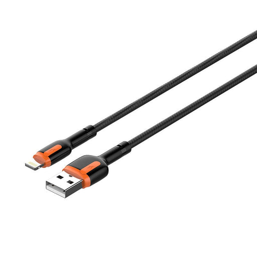 Кабел LDNIO LS531 USB към Lightning 1m сиво - оранжев